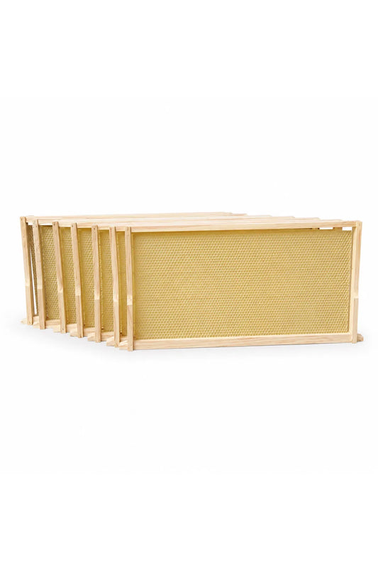 Assembled Wax Embedded Full Depth New Zealand pine Beehive Frames