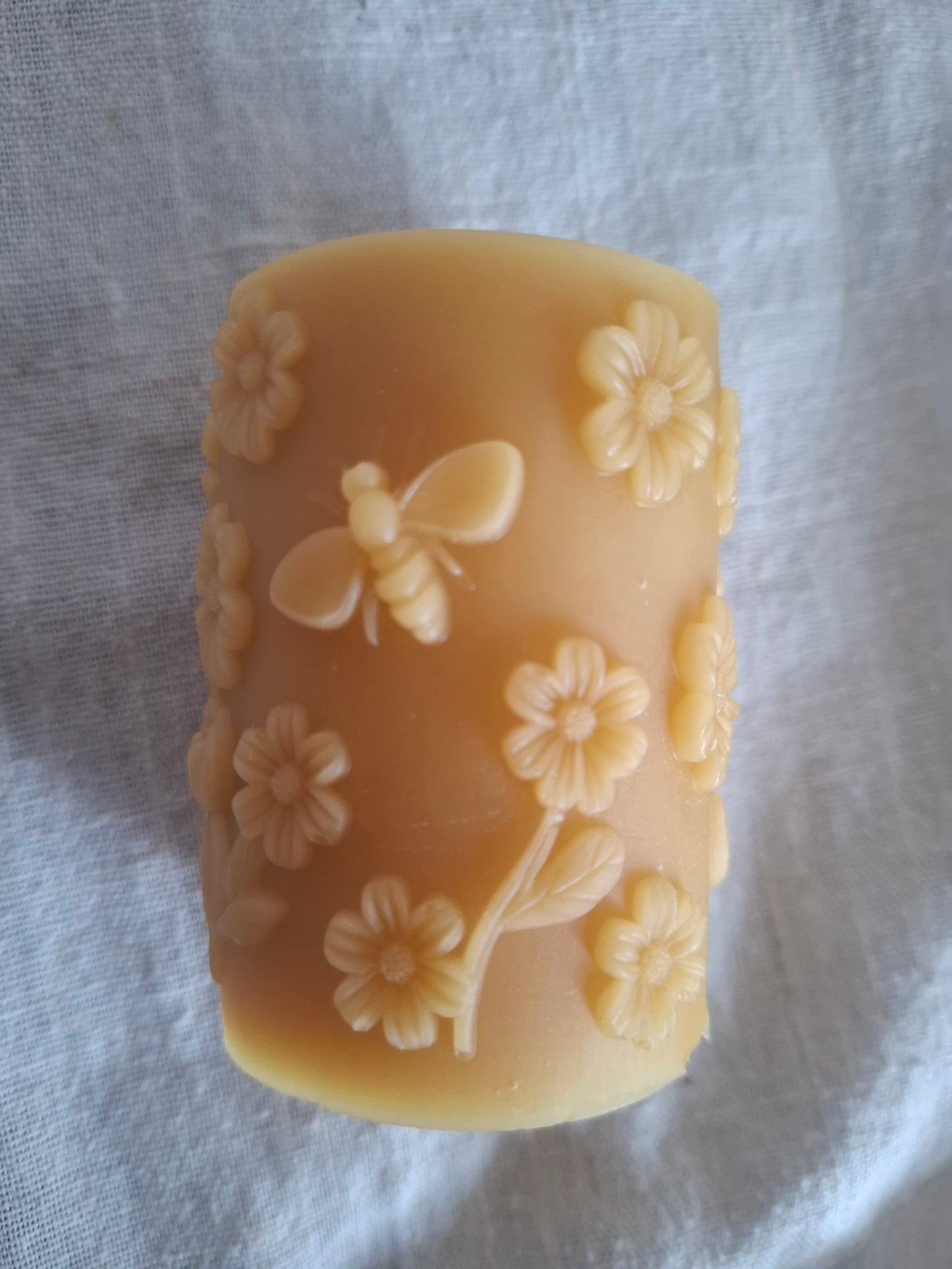 Blooms Beeswax Pillar