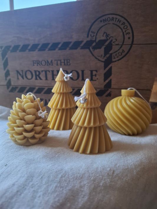 Christmas Beeswax Candles