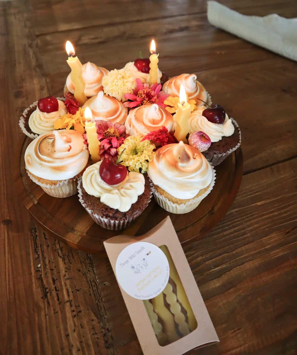 Beeswax Birthday Candles (Pack of 4)