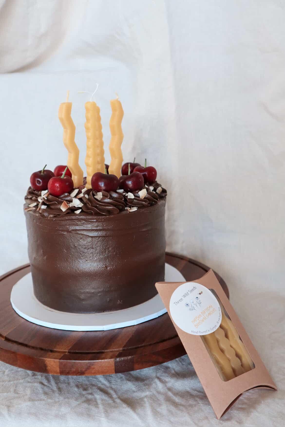 Beeswax Birthday Candles (Pack of 4)