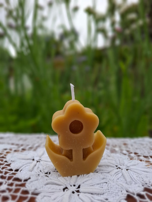 Small Daisy Candle