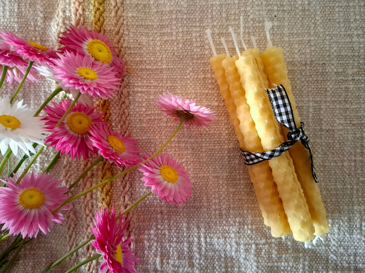 Beeswax Birthday Candles