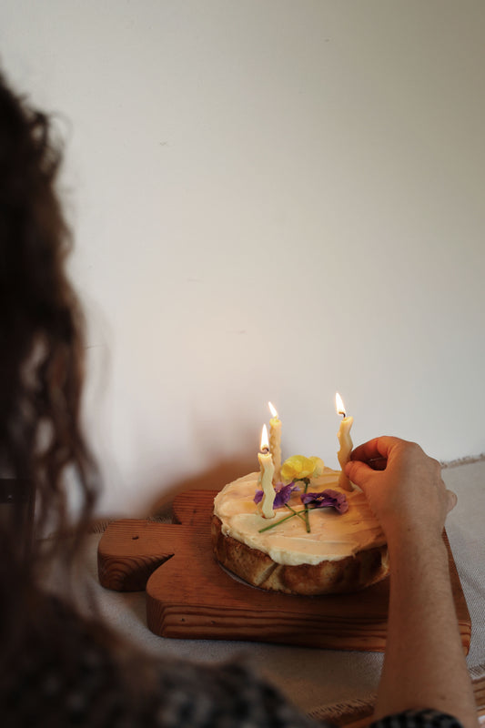 Beeswax Birthday Candles