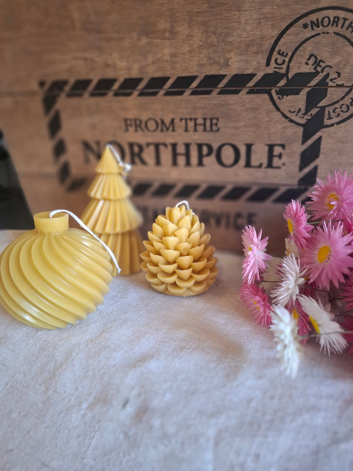 Christmas Beeswax Candles